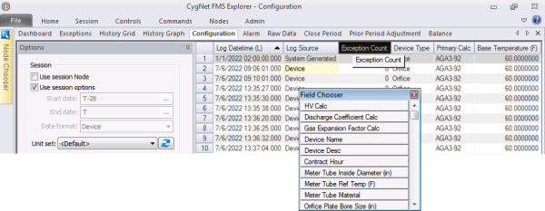 Removing Columns from the Data Grid